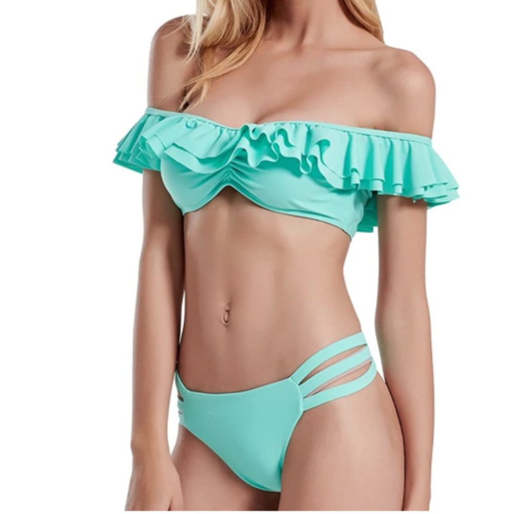 Off-Shoulder Bikini Set - Picture 4 of 10